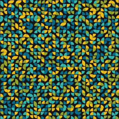 Soyut Geometrik Desen, üretken hesaplama sanatı çizimi 