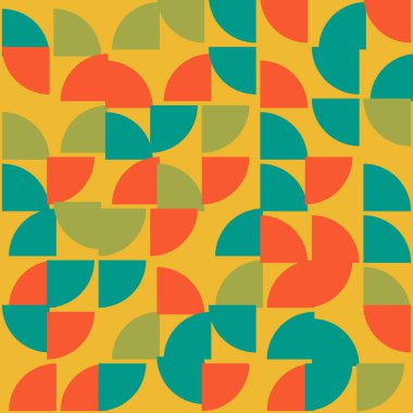 Soyut Geometrik Desen, üretken hesaplama sanatı çizimi 