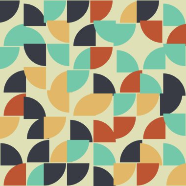 Soyut Geometrik Desen, üretken hesaplama sanatı çizimi 