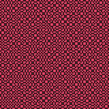 Soyut renk geometrik mozaik desen üretici hesaplama sanatı illüstrasyonu, fayans renk parçalarının taklit edilmesi