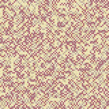 Soyut renk geometrik mozaik desen üretici hesaplama sanatı illüstrasyonu, fayans renk parçalarının taklit edilmesi