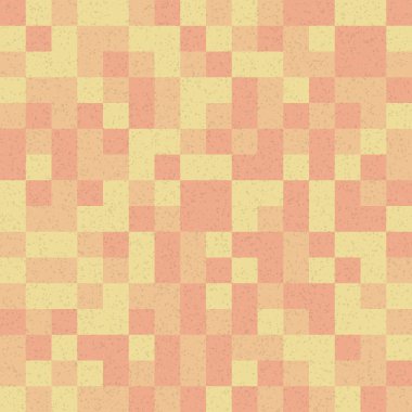 Soyut renk geometrik mozaik desen üretici hesaplama sanatı illüstrasyonu, fayans renk parçalarının taklit edilmesi