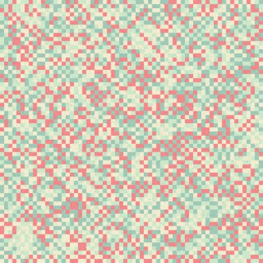 Soyut renk geometrik mozaik desen üretici hesaplama sanatı illüstrasyonu, fayans renk parçalarının taklit edilmesi