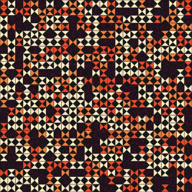 Soyut Geometrik Desen üretken hesaplama sanatı çizimi