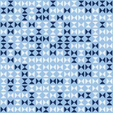 Soyut renk geometrik mozaik desen üretici hesaplama sanatı illüstrasyonu, fayans renk parçalarının taklit edilmesi