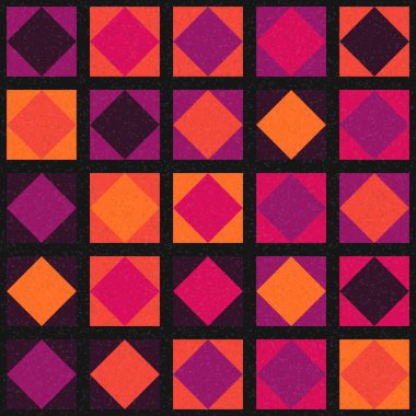 Soyut Geometrik Desen üretken hesaplama sanatı çizimi