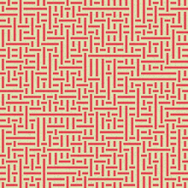 Soyut Geometrik Desen üretken hesaplama sanatı çizimi