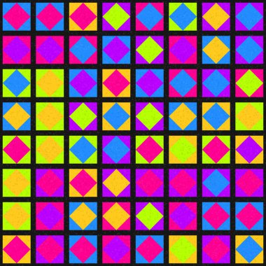 Soyut Geometrik Desen üretken hesaplama sanatı çizimi