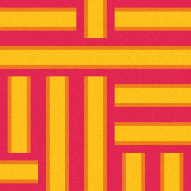 Soyut Geometrik Desen üretken hesaplama sanatı çizimi