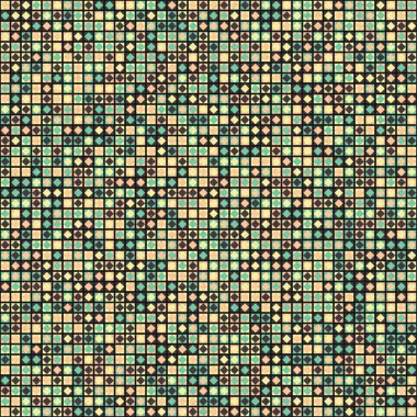 Soyut Geometrik Desen üretken hesaplama sanatı çizimi