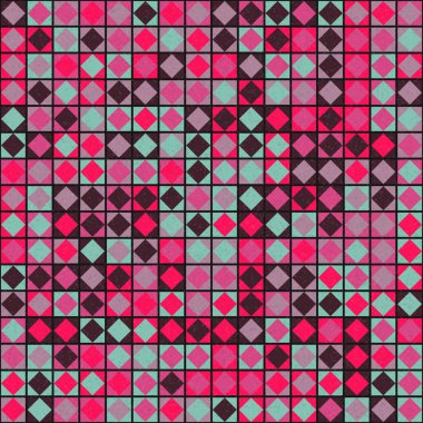 Soyut Geometrik Desen üretken hesaplama sanatı çizimi