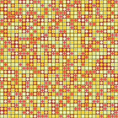 Soyut Geometrik Desen üretken hesaplama sanatı çizimi