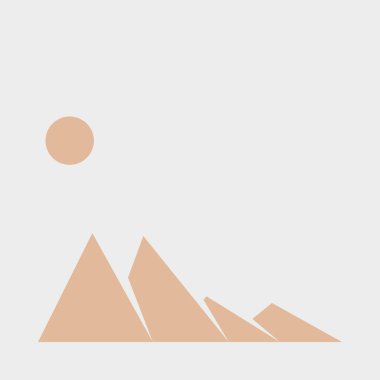 Geometrik Dağlar, siluet manzara, vektör illüstrasyonu 