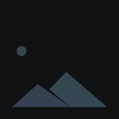 Geometrik Dağlar siluet manzara resmi