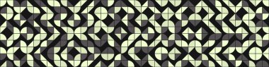 Soyut Geometrik Desen üretken hesaplama sanatı çizimi