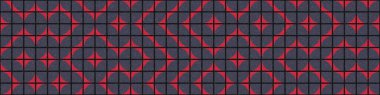 Soyut Geometrik Desen üretken hesaplama sanatı çizimi