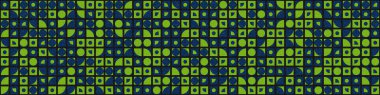 Soyut Geometrik Desen üretken hesaplama sanatı çizimi 
