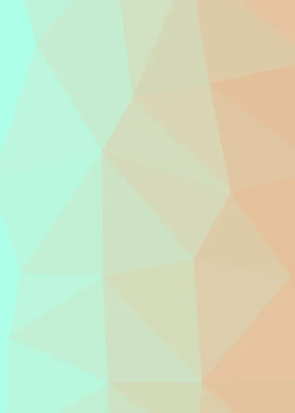 Abstracte Kleur Low Polygons Generative Art Achtergrond Illustratie — Stockvector