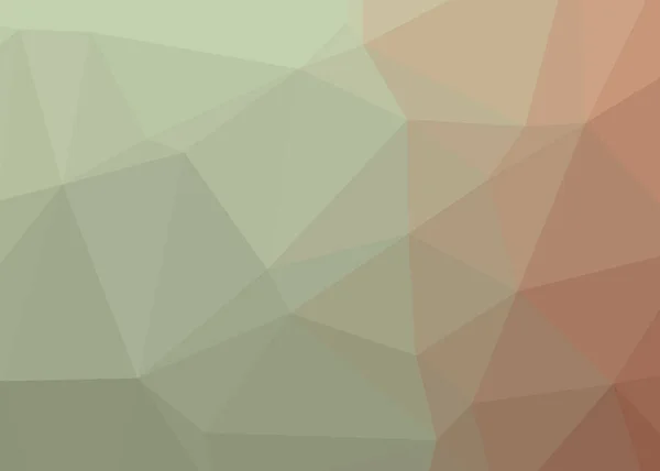 Abstracte Kleur Low Polygons Generative Art Achtergrond Illustratie — Stockvector
