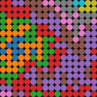 Arkaplanda soyut Renkli Pikseller, vektör çizimi