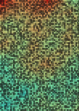 renkli pikseller soyut hesaplamalı üretken sanat arkaplanı illüstrasyonunu bulutlandırır 