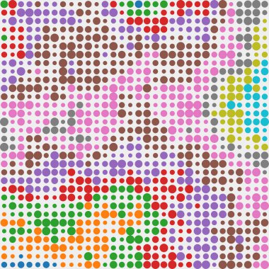 Pikseller Bulut Soyut Hesaplama arkaplanı 