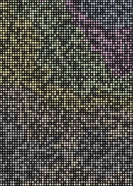 renkli pikseller soyut hesaplamalı üretken sanat arkaplanı illüstrasyonunu bulutlandırır