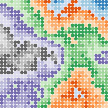 Pikseller Bulut Soyut Hesaplama arkaplanı 