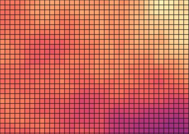 Pikselli soyut renkli hesaplama üretken sanat arkaplanı