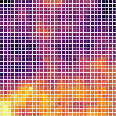 Pikselli soyut renkli hesaplama üretken sanat arkaplanı