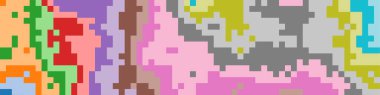 Pikselli soyut renkli hesaplama üretken sanat arkaplanı