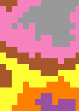 Pikselli soyut renkli hesaplama üretken sanat arkaplanı