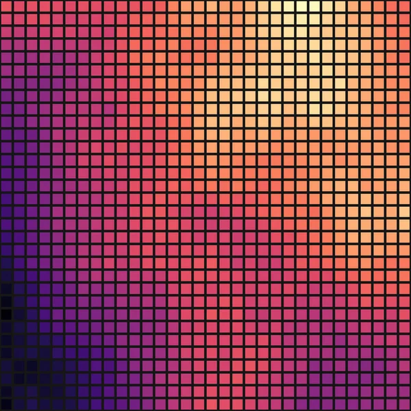 Pixels Colorés Nuage Abstrait Computationnel Art Génératif Fond Illustration — Image vectorielle