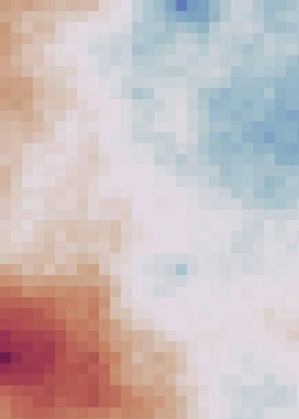 抽象色の計算生成芸術の背景とピクセル — ストックベクタ