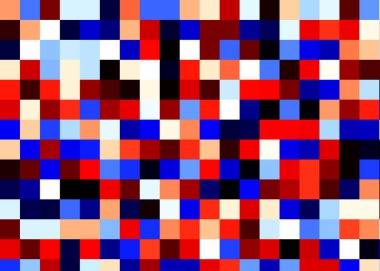 Pikselleri olan renkli soyut hesaplama sanatı arkaplanı