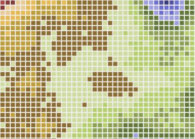 Pikselleri olan renkli soyut hesaplama sanatı arkaplanı
