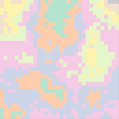 Pikselleri olan renkli soyut hesaplama sanatı arkaplanı