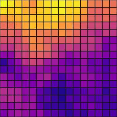 Pikselleri olan renkli soyut hesaplama sanatı arkaplanı