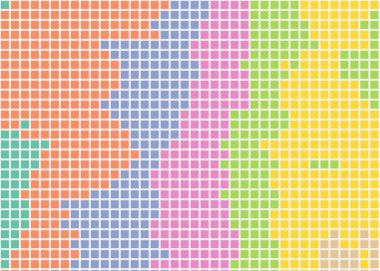 Pikselleri olan renkli soyut hesaplama sanatı arkaplanı