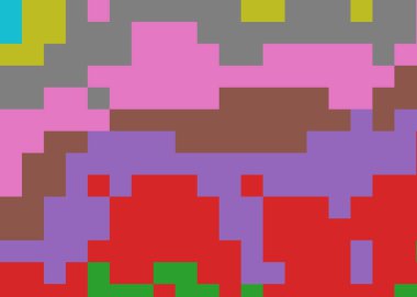 Soyut renk geometrik küpleri kalıplı üretici hesaplama sanatı çizimi, dijital piksel biçimi, renk geometrik parçalı dikişsiz şablon vektörü