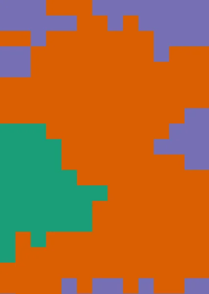 Цветной Абстрактный Фон Вычислительного Искусства Пикселами — стоковый вектор