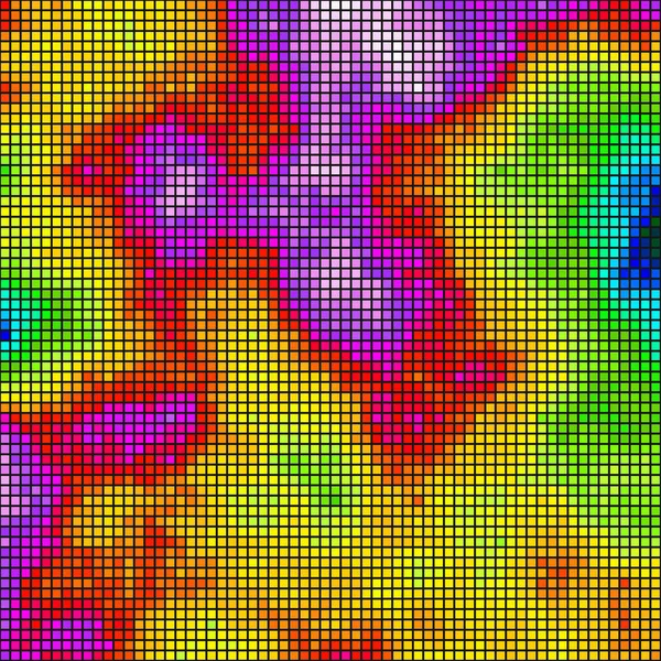 Αφηρημένη Χρώμα Γεωμετρικά Κύβους Μοτίβο Που Δημιουργεί Υπολογιστική Τέχνη Εικονογράφηση — Διανυσματικό Αρχείο