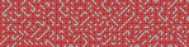 Soyut Geometrik Desen, üretken hesaplama sanatı çizimi