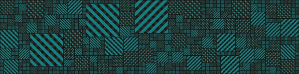 Ilustrasi Seni Komputasi Generatif Bentuk Geometris Warna Abstrak Tiruan Potongan - Stok Vektor
