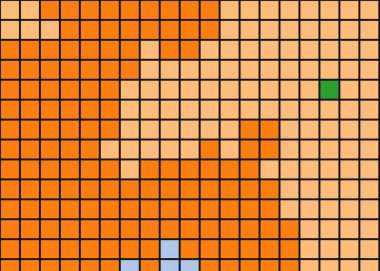 renkli pikseller soyut hesaplamalı üretken sanat arkaplanı illüstrasyonunu bulutlandırır 