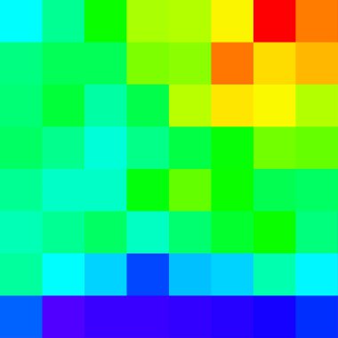 Renkli Pikseller Bulutu. Soyut Arkaplan Resimleri