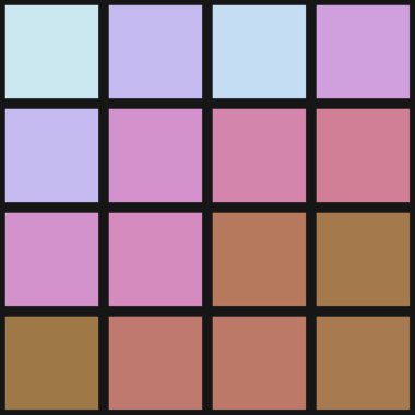 renkli pikseller soyut hesaplamalı üretken sanat arkaplanı illüstrasyonunu bulutlandırır 