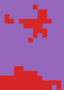 renkli pikseller soyut hesaplamalı üretken sanat arkaplanı illüstrasyonunu bulutlandırır 