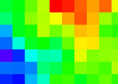 renkli pikseller soyut hesaplamalı üretken sanat arkaplanı illüstrasyonunu bulutlandırır 