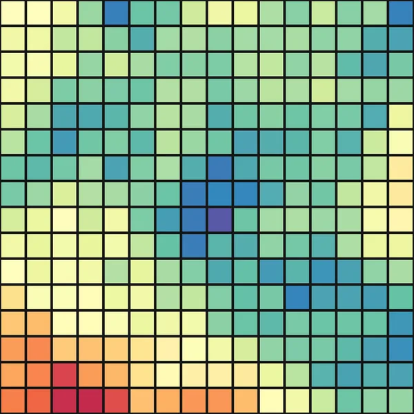 Pixel Colorati Nube Astratto Computazionale Arte Generativa Sfondo Illustrazione — Vettoriale Stock